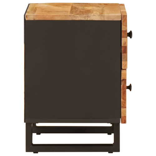 VidaXL vidaXL Bedside Cabinet 2 pcs Brown 40 x 33 x 46 cm Solid Mango Wood 2