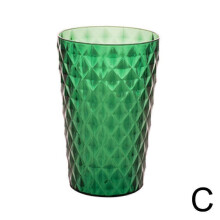 (green/one size) Coloured Tumblers Plastic Adults Water Juice Drinking Reusable Cup A9X9