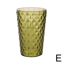 (amber green/one size) Coloured Tumblers Plastic Adults Water Juice Drinking Reusable Cup A9X9