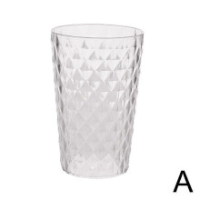 (white/one size) Coloured Tumblers Plastic Adults Water Juice Drinking Reusable Cup A9X9