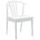 VidaXL vidaXL Dining Chair 2 pcs White Solid Rubberwood 3