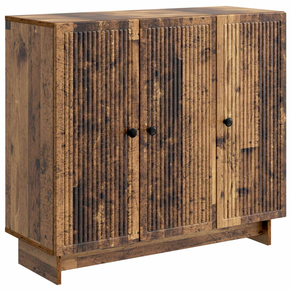 Vidaxl Sideboard Old Wood 89 X 34.5 X 80 Cm Engineered Wood
