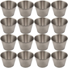 24 Pack Stainless Steel Condiment Sauce Cups,Commercial Grade Dipping Sauce Cups,Ramekin Condiment C