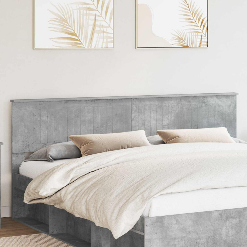 Vidaxl Headboard Concrete Engineered Wood Grey