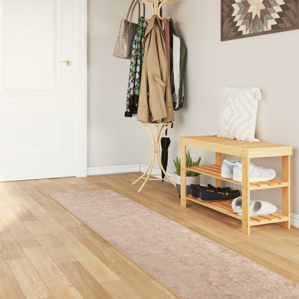Vidaxl Rug Runner Marsa Sand 50 X 250 Cm Polyester And Pvc