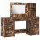 VidaXL vidaXL Dressing Table with Drawer 3 pcs Smoked Oak Engineered Wood 2