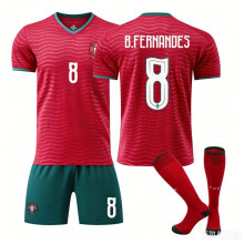 (red, S) 26 FIFA New season  Portugal Jersey #8 B.Fernandes