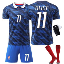 (blue, XL) 26 FIFA New season  France Jersey #11 Olise