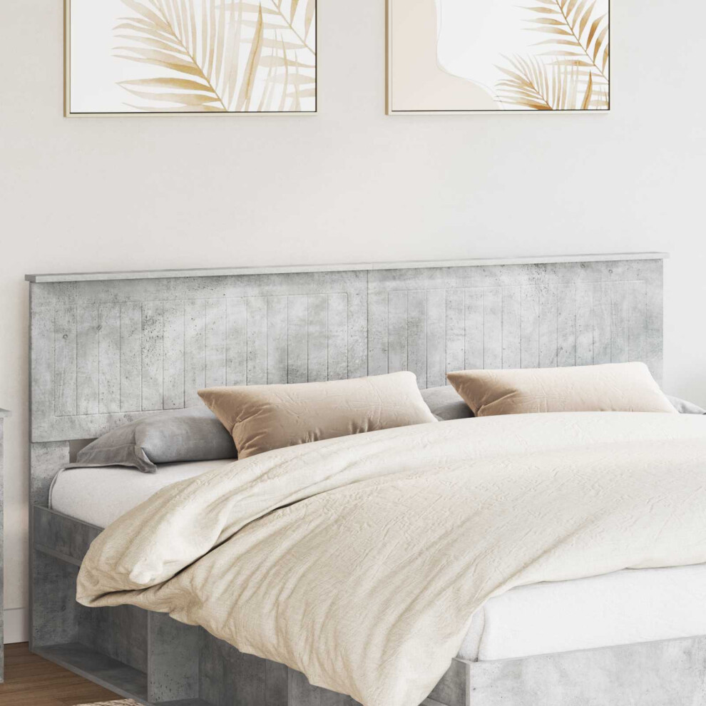 Vidaxl Headboard Concrete Engineered Wood Grey
