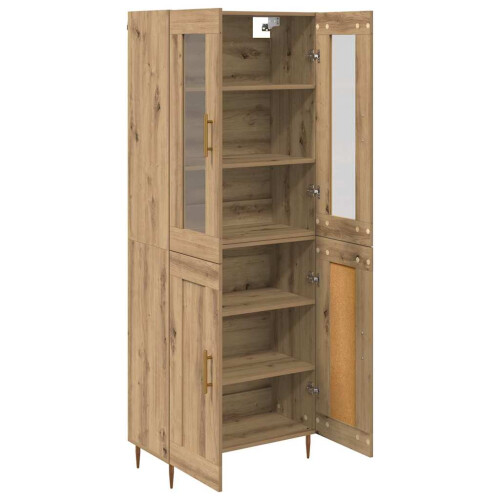 VidaXL vidaXL Highboard 2 pcs Artisan Oak Engineered Wood 1