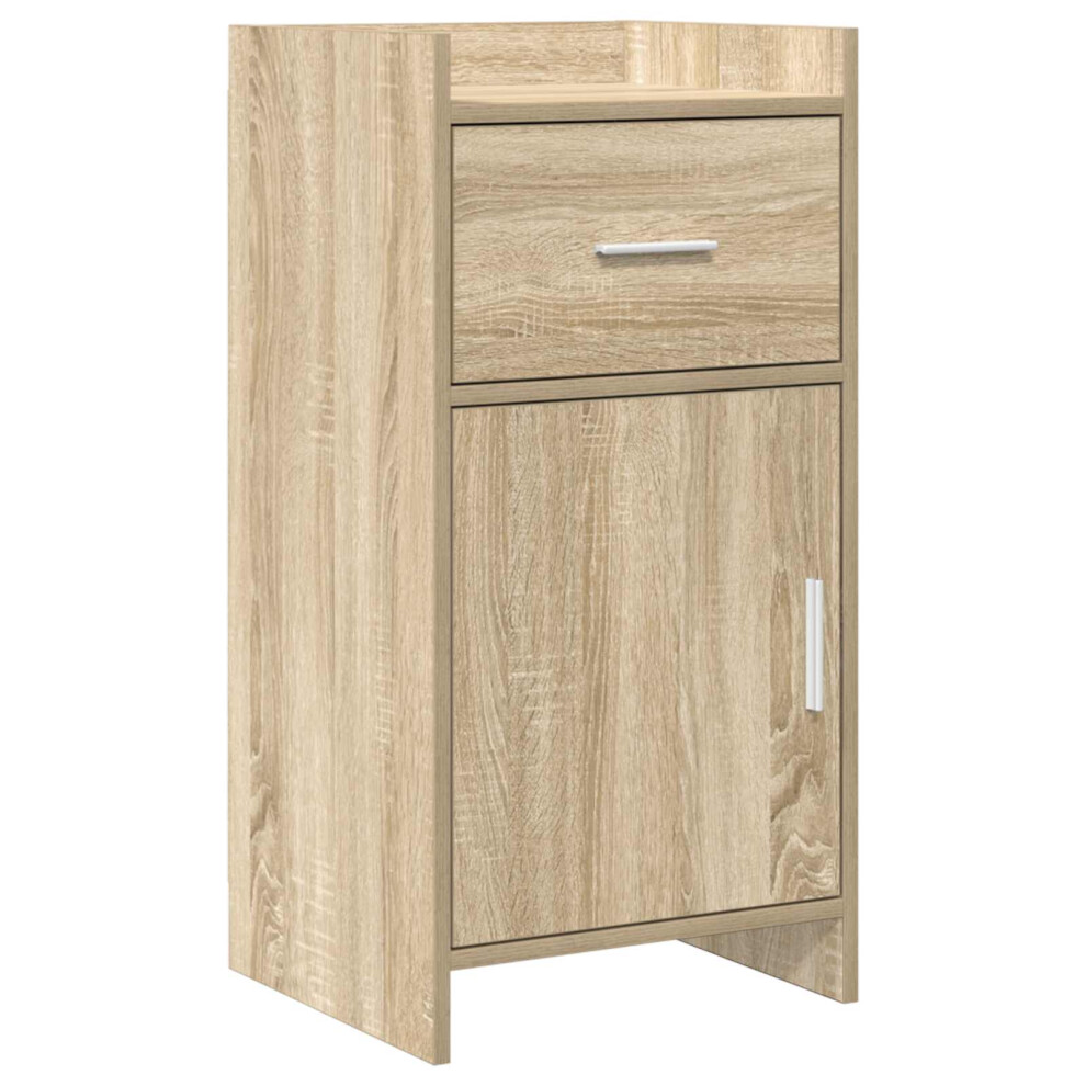 Vidaxl Sideboard Sonoma Oak 40 X 36 X 80 Cm Engineered Wood