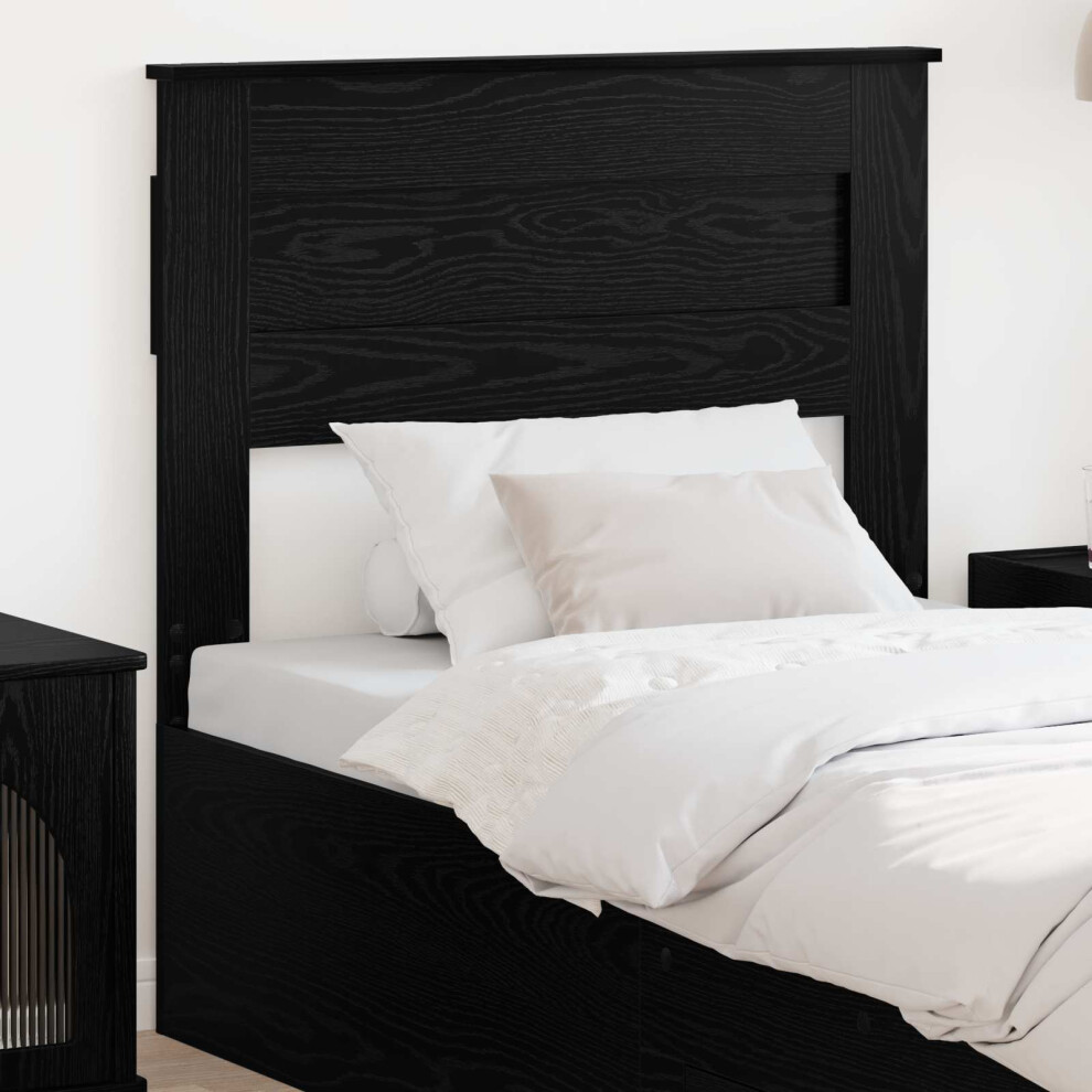 Vidaxl Headboard Black Oak Engineered Wood