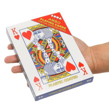 (1 Deck Playing Cards) Jumbo Playing Cards 5x7 Inch Oversized Giant Cards Carnival Birthday Party Favors Fun Challenges Family Board Game