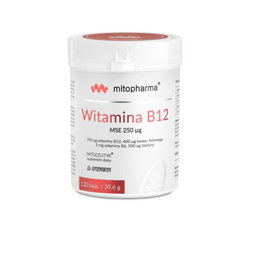 Mitopharma Witamina B12 MSE 250ug 120 kapsułek
