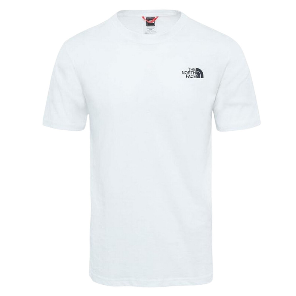 The North Face (M, White/Red) Mens Never Stop Exploring Regular T-Shirt Red