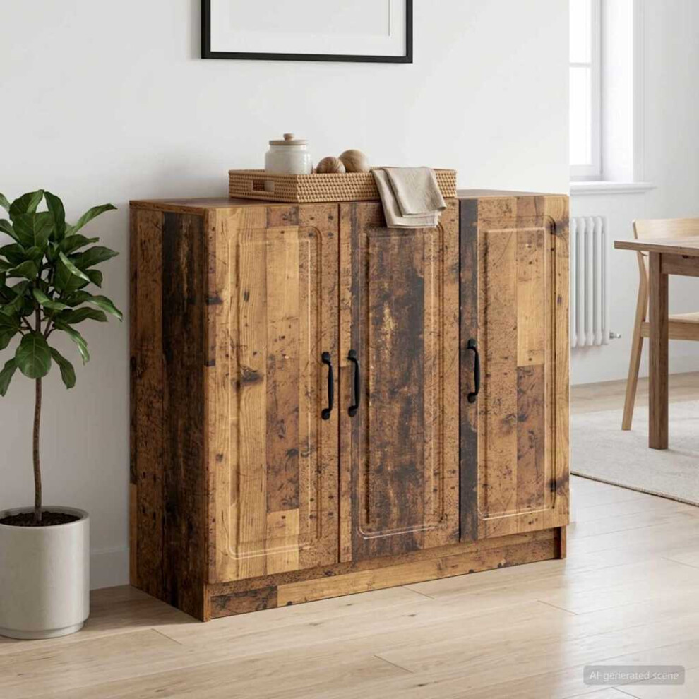 Vidaxl Sideboard Old Wood 89 X 34.5 X 77 Cm Engineered Wood