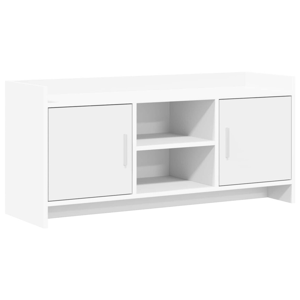 Vidaxl Tv Cabinet 102 X 33 X 47 Cm Engineered Wood White