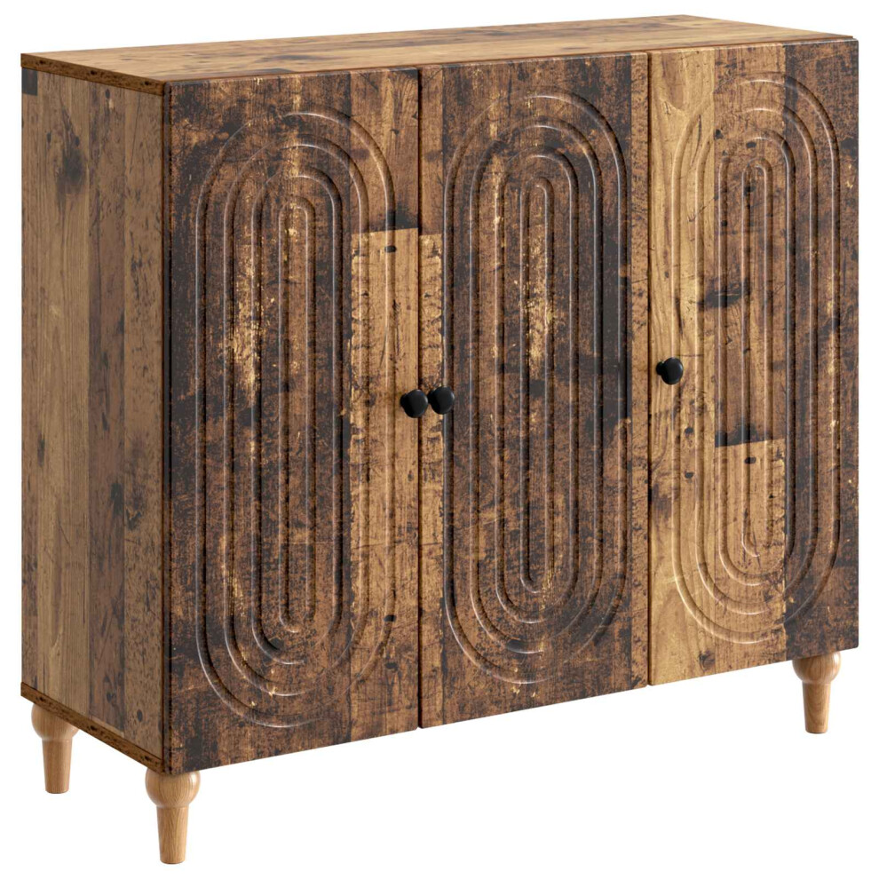 Vidaxl Sideboard Old Wood 89 X 34.5 X 80 Cm Engineered Wood