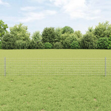 vidaXL Welded Wire Fence 25 x 0.4 m (W x H) Hot-Dip Galvanised Steel