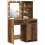 VidaXL vidaXL Dressing Table Set with Drawer 2 pcs Old Wood Engineered Wood 2