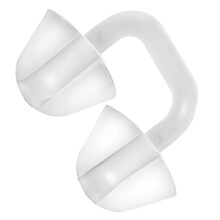 (White) Silicone Nose Plugs for Swimming-Reusable Waterproof Dive Clip_js18