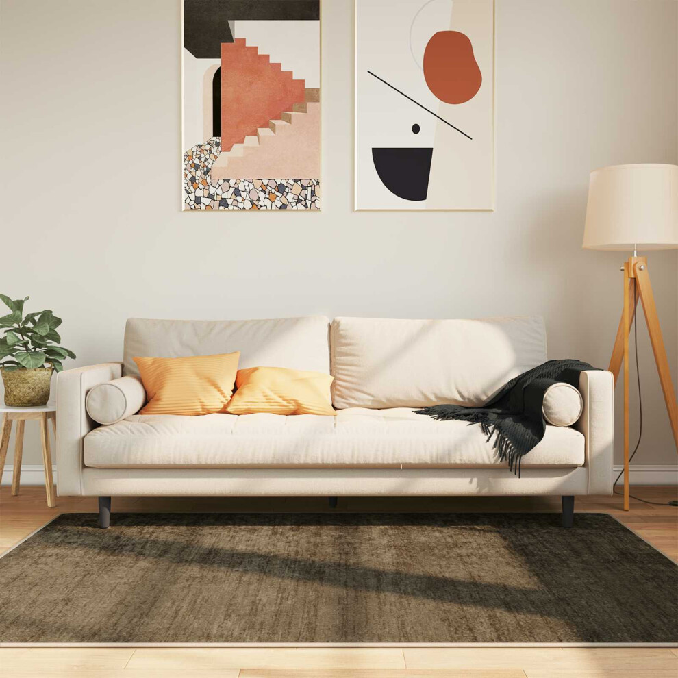 Vidaxl Rug Runner Marsa Forest 120 X 170 Cm Polyester And Pvc Green