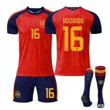 (16, XL) 26 FIFA New season Spain Jersey #16 Rodrigo