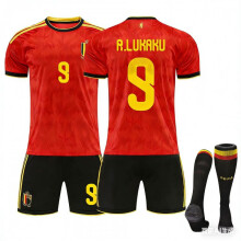 (9, XS) 26 FIFA New Season Belgium Jersey #9 R.Lukaku