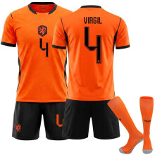 (4, M) 26 FIFA New Season Netherlands Jersey #4 Virgil