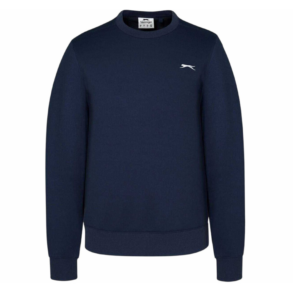 Slazenger (4Xl, Navy) Mens Fleece Crew Neck Sweatshirt Blue,Multicoloured