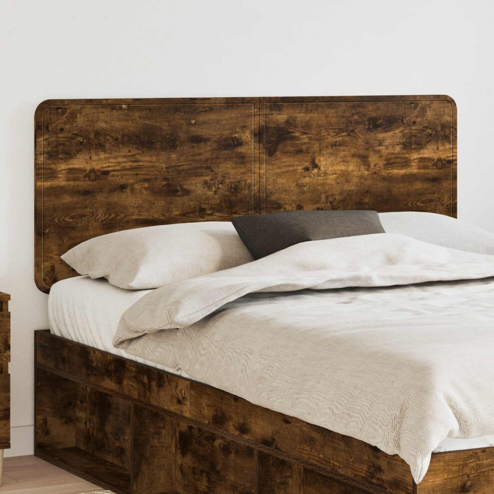 Vidaxl Headboard Smoked Oak Engineered Wood