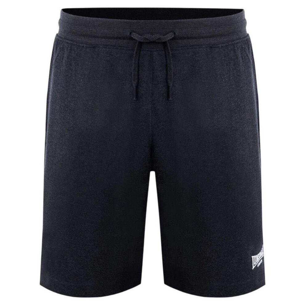 Lonsdale (L, Charcoal Marl Marl) Mens Jersey Lounge Shorts Multicoloured