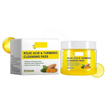 Turmeric Cleansing Pads, Kojic Acid And Turmeric Cleansing Pads Helps Balance Skin Oil And Water,Facial skin cleansing pad