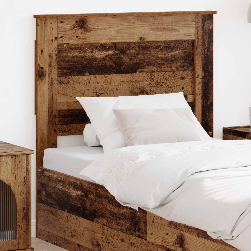 Vidaxl Headboard With Headboard Old Wood 90 Cm Engineered Wood