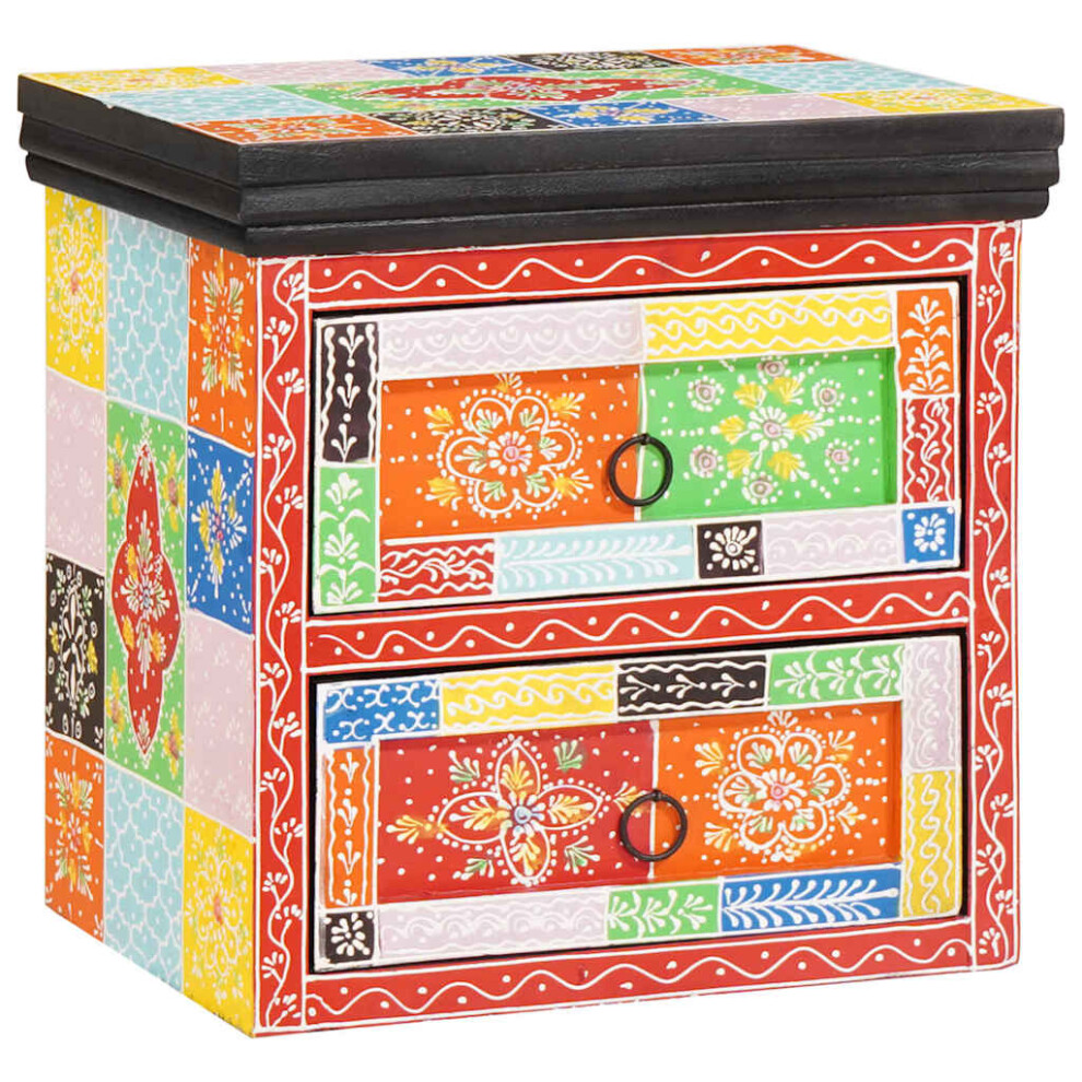 Vidaxl Bedside Cabinet With Drawer 2 Pcs Multicolour 40 X 30 X 40 Cm