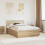 VidaXL vidaXL Bed Frame Sonoma Oak 140 x 200 cm Engineered Wood 1