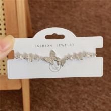 (Style 100) Rose Gold Adjustable Slider Bracelet, Red Enamel & Hollow Four Leaf Clover Charms with Clear Zircon Accents