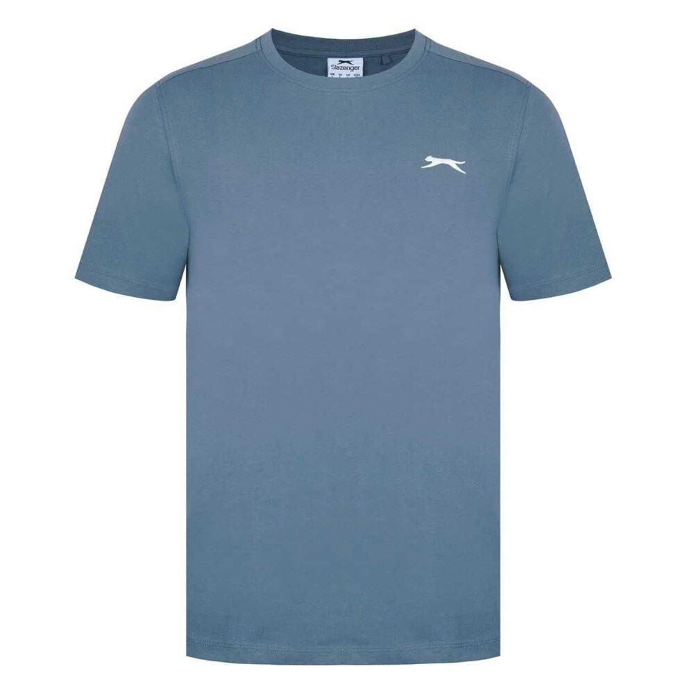 Slazenger (L, Slate) Mens 3D Logo T-Shirt Multicoloured