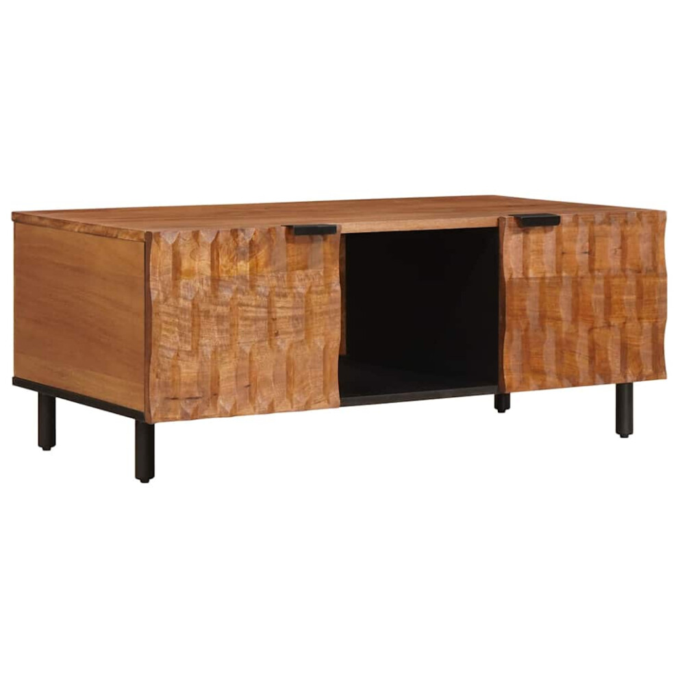 Vidaxl Coffee Table Brown 100 X 54 X 40 Cm Solid Mango Wood