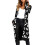 (M, Black) Oversized Women's Leopard Print Cardigan with Front Opening  Red S 1