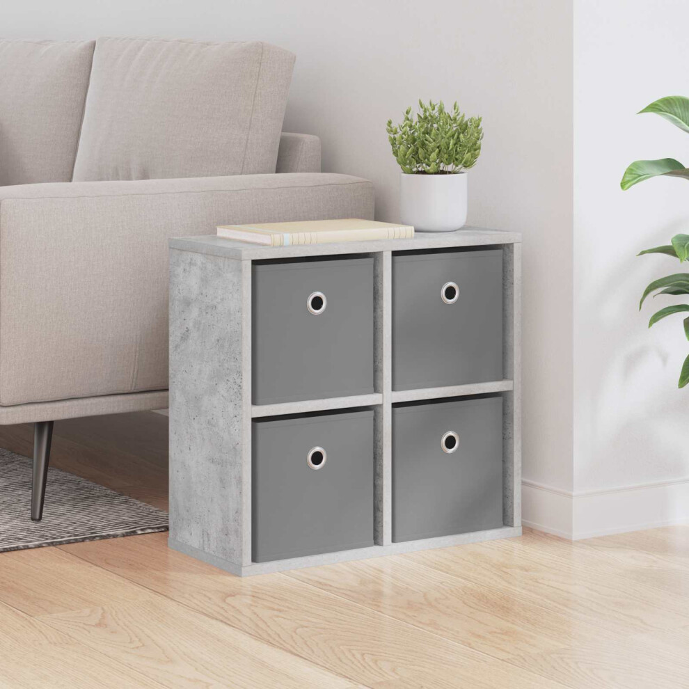 Vidaxl Sideboard With Drawer Concrete 49.5 X 22 X 47 Cm Grey