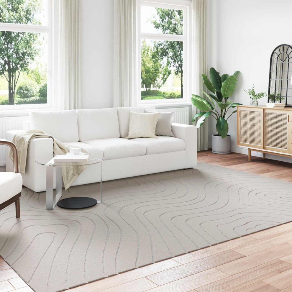 Vidaxl Area Rugs Rectangular Palmeras Cream 280 X 200 Cm Polyester