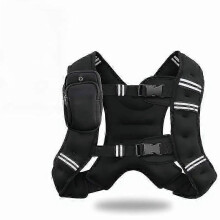 (20LB) Weighted Vest, 6lb/8lb/12lb/16lb/20lb/30lb for Men, Women with Reflective Stripe, Weight Vests Adjustable for Workout, Strength Training, Ru