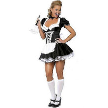 (XXL) M-xxxl Plus Size European And American Ladies Sexy Lingerie Maid Costume Role Play Sexy Maid Costume-Good