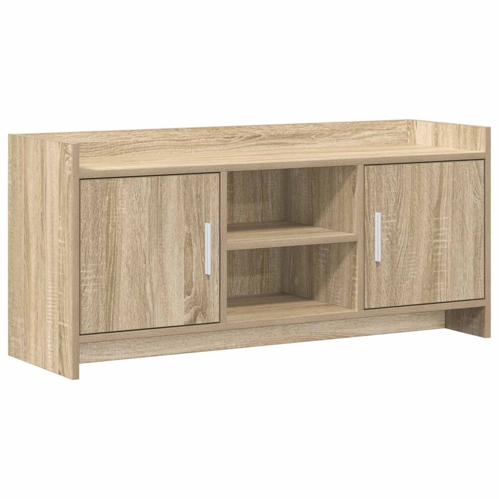 Vidaxl Tv Cabinet 102 X 33 X 47 Cm Sonoma Oak Engineered Wood