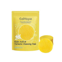 Turmeric Kojic Exfoliating Pads Fades Dark Spots Exfoliates Skin Pads for All Skin Type
