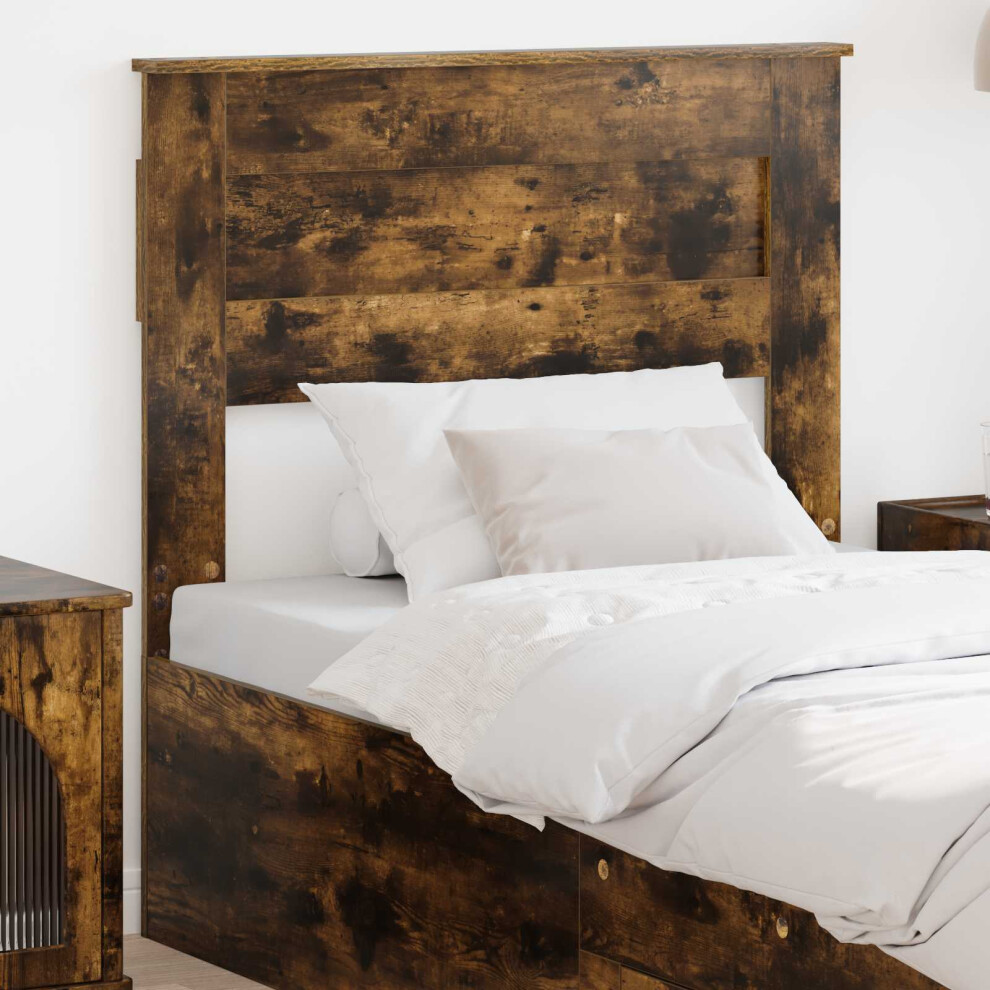 Vidaxl Headboard Smoked Oak Engineered Wood