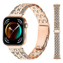 (Style C, Multicolor) Type D Replacement Strap for Huawei-Compatible Watch Fit 3 Metal Band with Cross Design