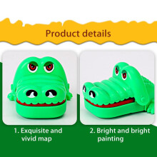 5pcs Classic Crocodile Teeth Game Mini Abs Crocodile Biting Finger Game Family Tabletop Party Funny Toy Accessories for Gift