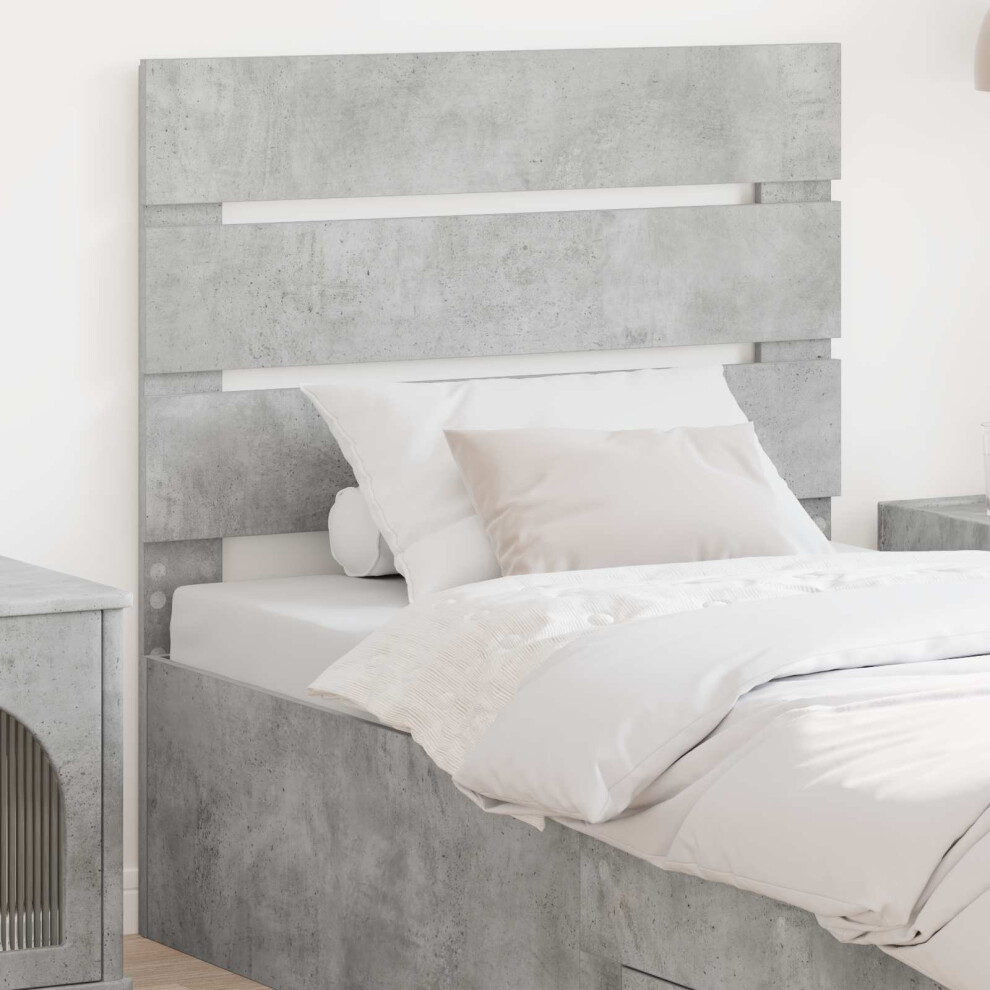 Vidaxl Headboard Concrete Grey Engineered Wood